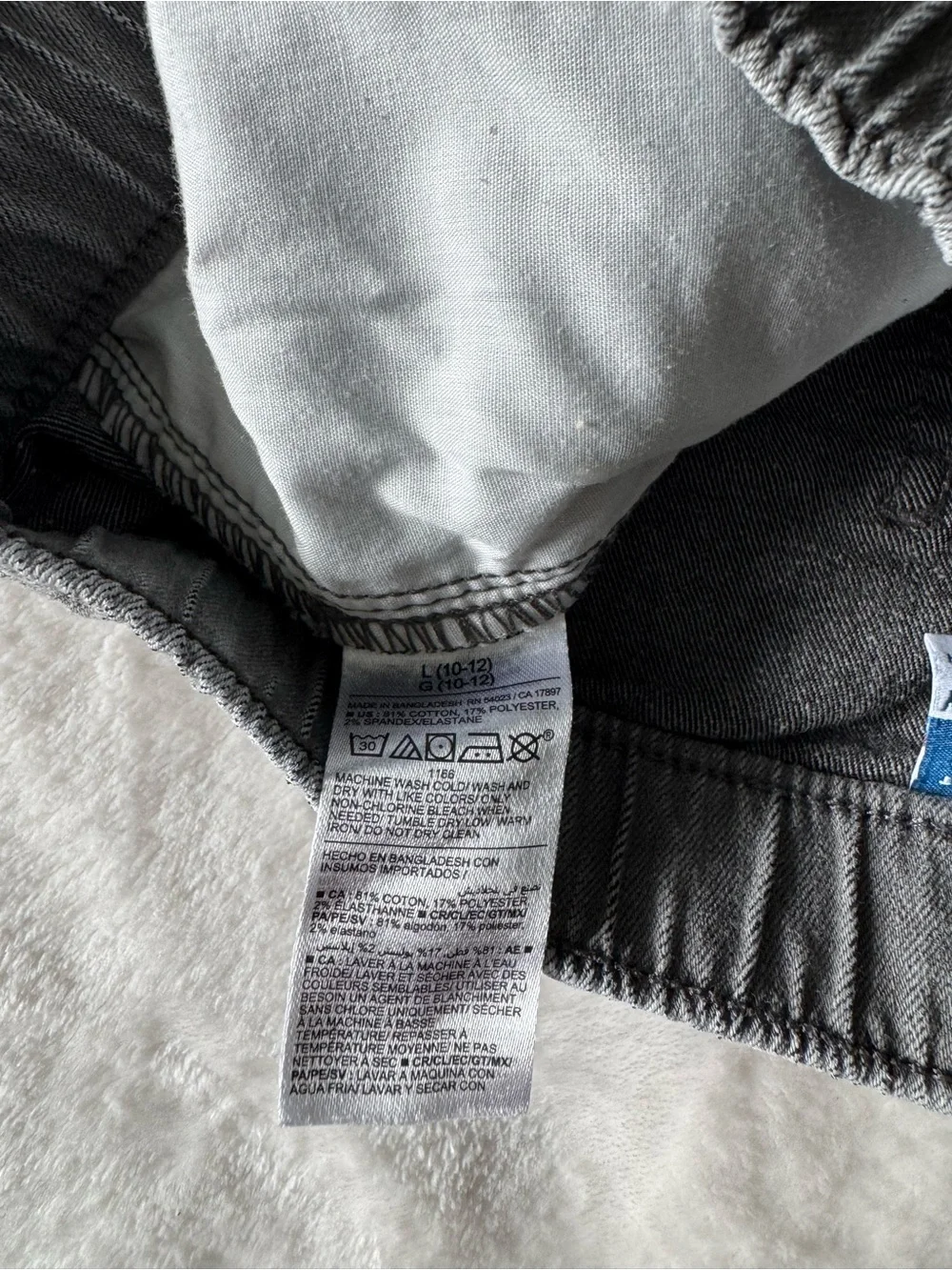 Old Navy Gray Pull-On Kids Casual Pants with Drawstring